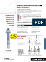 Trubolt: Dependable, Heavy-Duty, Inspectable, Wedge Type Expansion Anchor