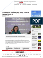 A - Empat Sektor Ekonomi Yang Paling Tertekan Pandemi Covid-19 - Republika Online