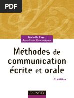 Méthodes de Communication Écrite Et Orale by Michelle Fayet Jean Denis Commeignes Extrait