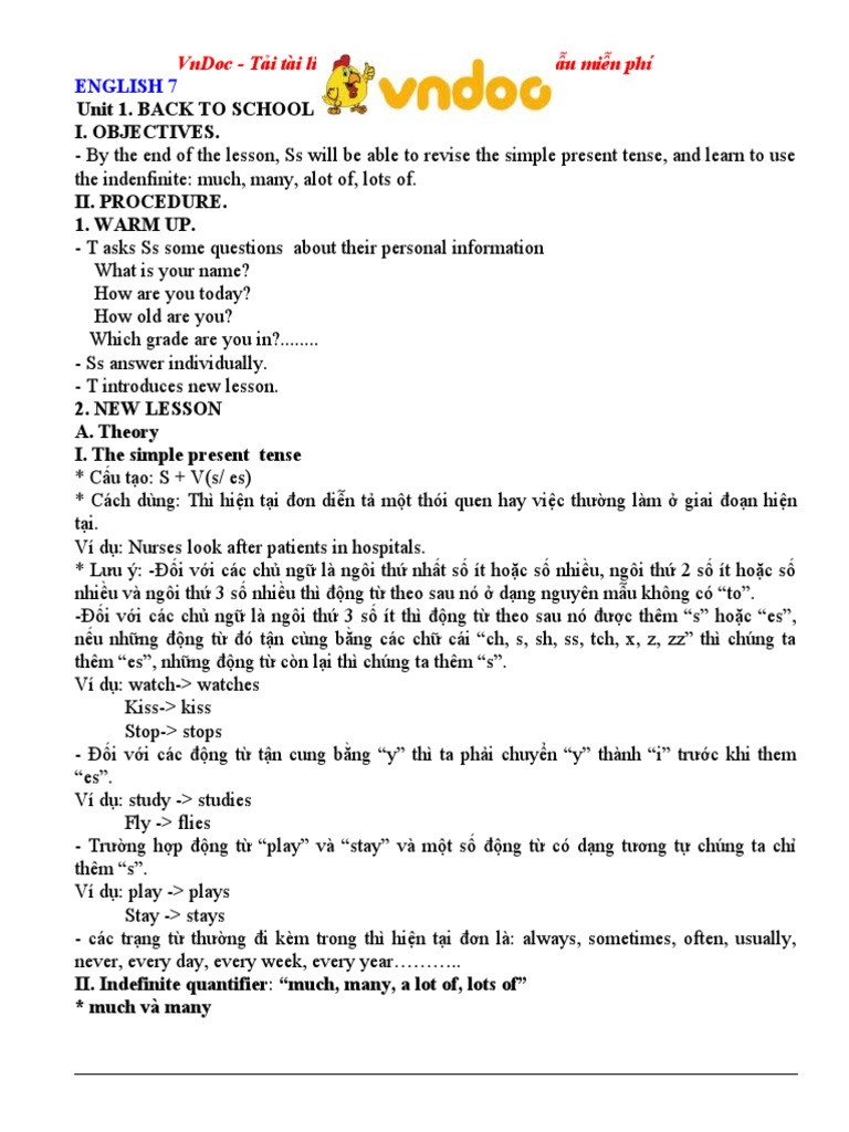 Bai Tap Tieng Anh Lop 7 Theo Tung Unit | PDF