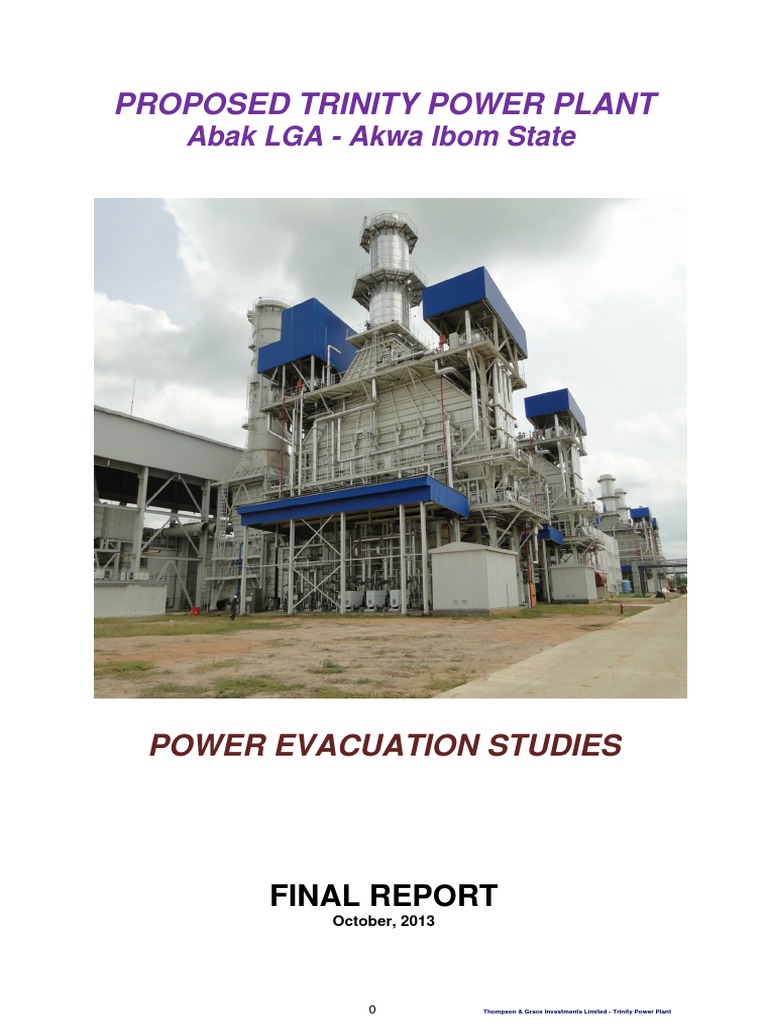 Trinity Power Plant Evacuation Study Report | PDF | Electric Power ...