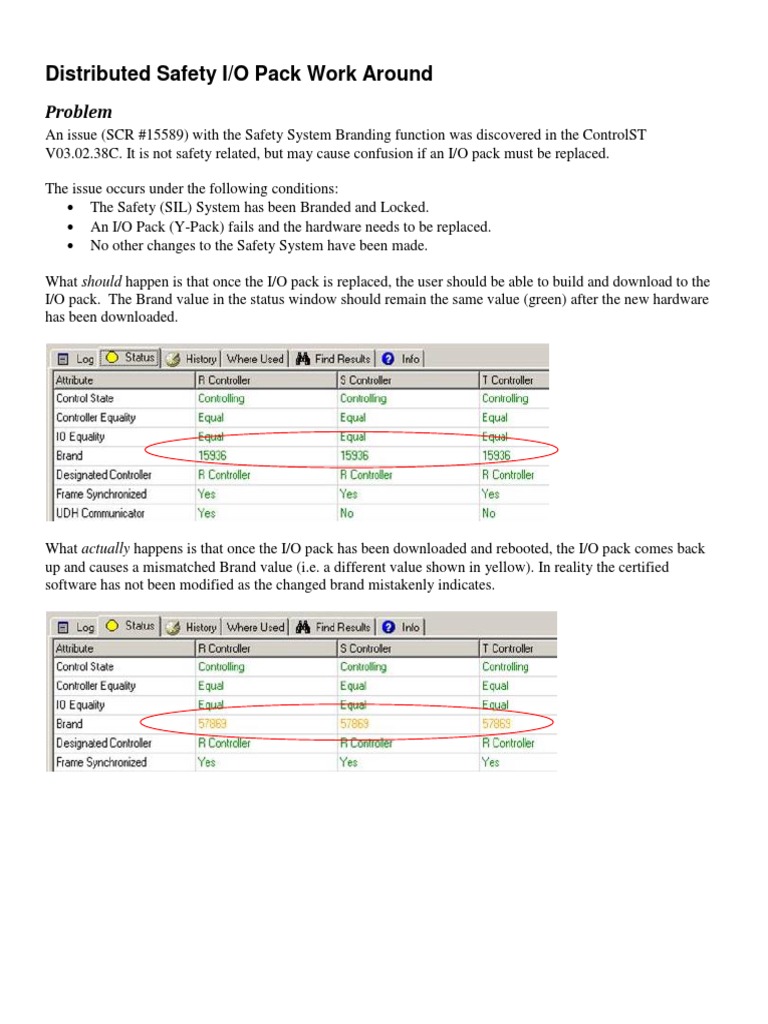 Distributed Safety IO Pack Work Around | PDF | System Software ...