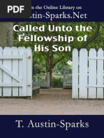 T Austin-Sparks - Called Unto The Fellowship of His Son