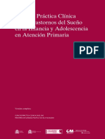 GPC Sobre Trastornos Del Sueño en La Infancia y Adolescencia en Atención Primaria