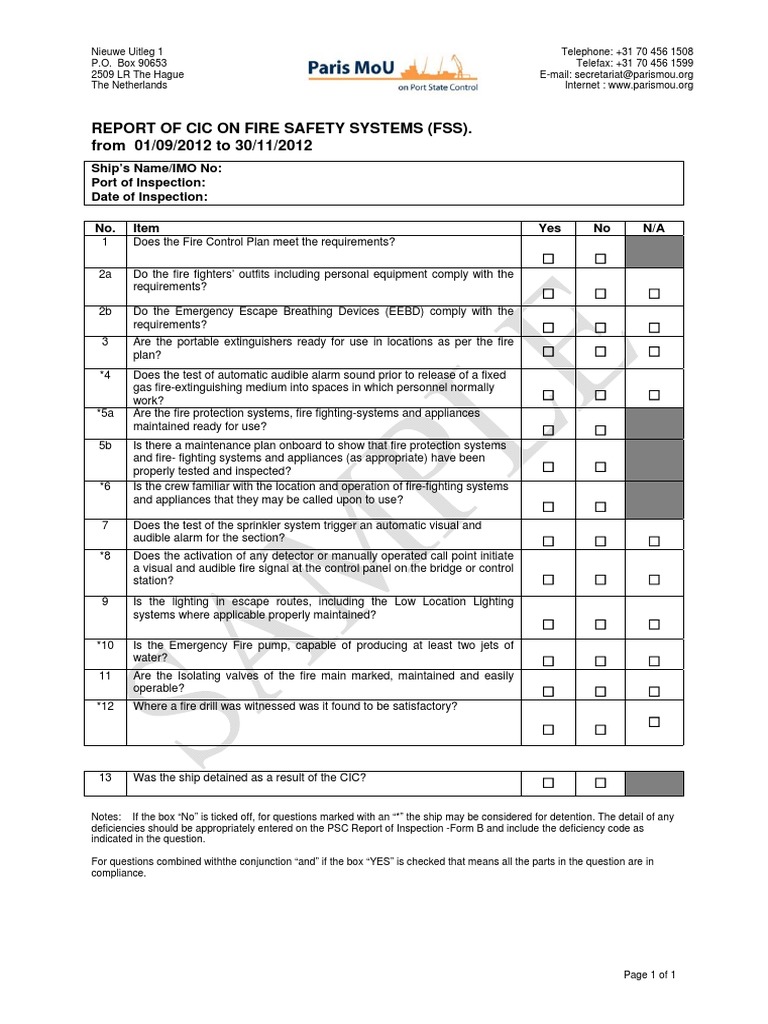 CIC Report on Fire Safety Systems | PDF | Firefighting | Hazards
