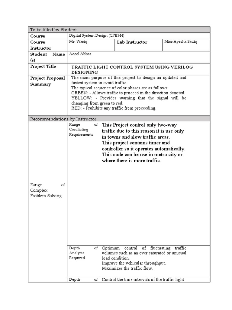 Course Course Instructor Lab Instructor Student Name (S) Project Title