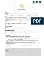 Form For Adding or Removing Right Holders in Land Register-Eng