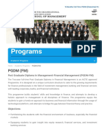 PGDM in Financial Management - FORE School of Management