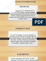 Primary key et foreign key