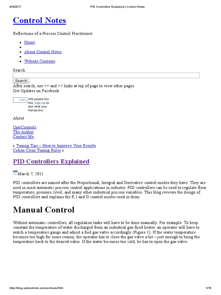 PID Controllers Explained - Control Notes | PDF | Control Theory ...
