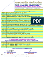 Jadwal Safari Malam Ahad