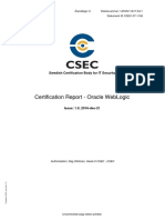 Certification Report - Oracle Weblogic