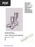 System Operation Testing and Adjusting 3304 Vehicular Engine