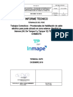 INFORME MANT.CORRECTIVO POSTE DE MANIFOLD BLAANCOS- Terminal chimbote