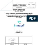 INFORME MANT - CORRECTIVO POSTE DE MANIFOLD BLAANCOS - Terminal Chimbote