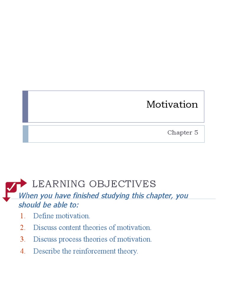 Motivation Theories Overview | PDF | Motivational | Motivation