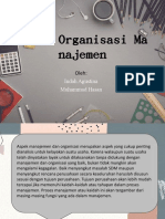 Aspek Organisasi Dan Manajemen