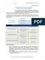 Criterios para Interrupción de Aislamiento y Cuarentena