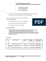 CPU Scheduling Algorithm