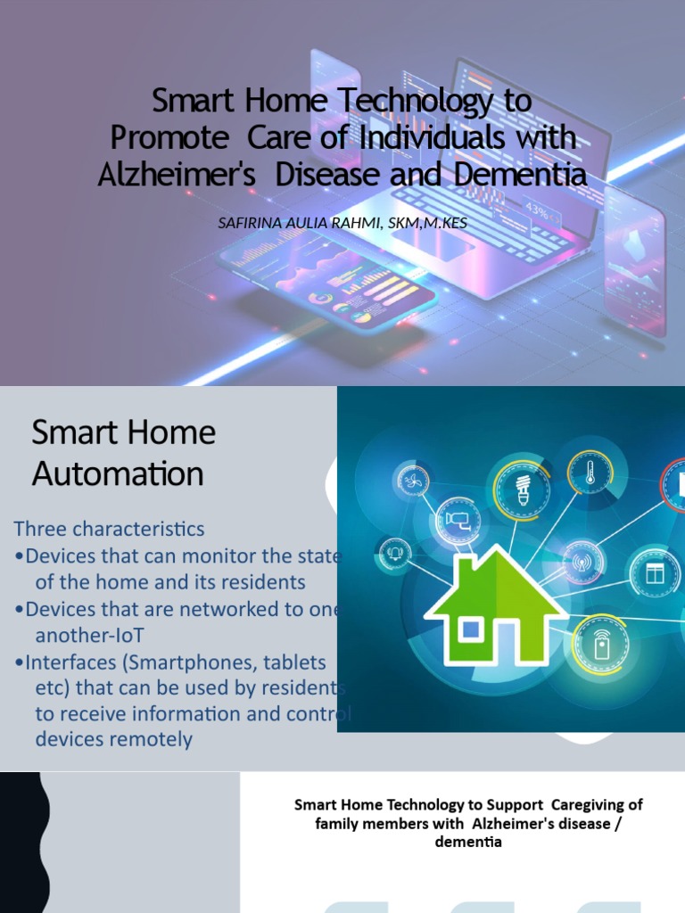 Smart Home Technology To Promote Care of Individuals With Alzheimer's