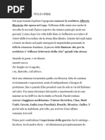 ELSA MORANTE , COMMENTI SULLE OPERE
