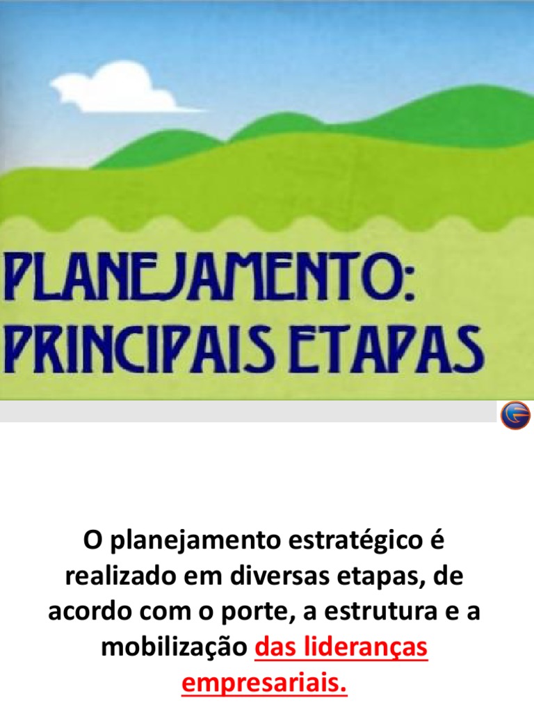 Etapas do Planejamento Estratégico | PDF | Planejamento estratégico ...