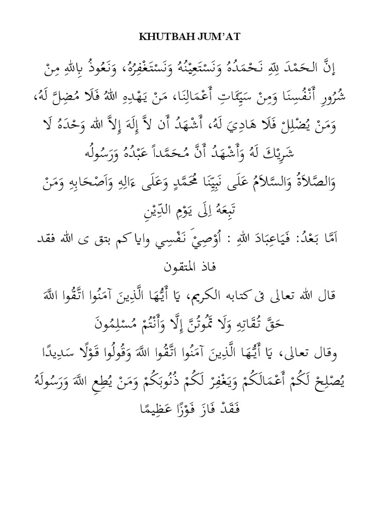 Khutbah Masjid Pdf