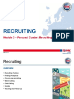 Recruiting: Module 3 - Personal Contact Recruiting Systems