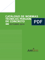 Catálogo de Normas de Técnicas Peruanas de Concreto 2014