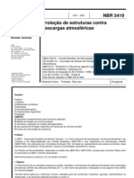 NBR 5419 - 2001 - Proteção Contra Descargas Atmosféricas