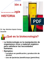 Historia de La Biotecnologia