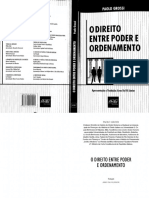 Livro. O Direito Entre Poder e Ordenamento. Paolo Grossi