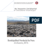 Estudio de Impacto Ambiental Del Botadero Puno