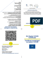 EU Digital COVID Certificate Certificat Numérique Européen COVID