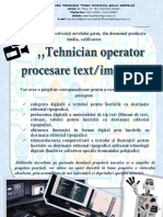 Tehnician Operator Procesare Text Imagine An Scola