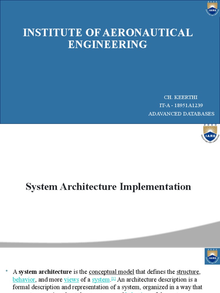 System Architecture of Database Management | PDF | Databases | Computer ...