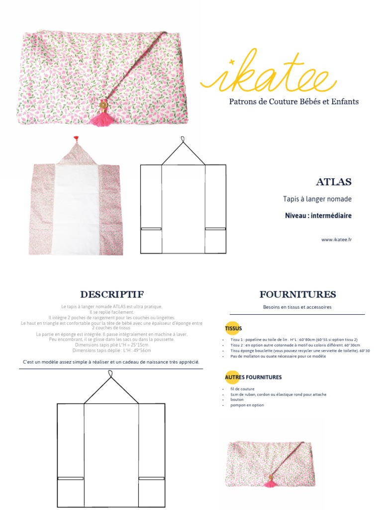 Patron Pdf Patron Tapis A Langer Nomade Tuto