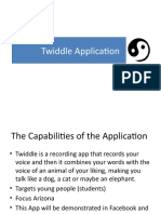 Twiddle Application