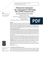 Financial Statement Risk Assessment Following The COSO Framework