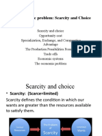 Topic 2 - The Economic Problem Scarcity and Choice
