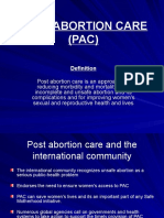 Post Abortion Care (Pac)