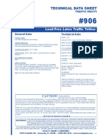 Lead-Free Latex Traffic Yellow Paint Technical Data Sheet