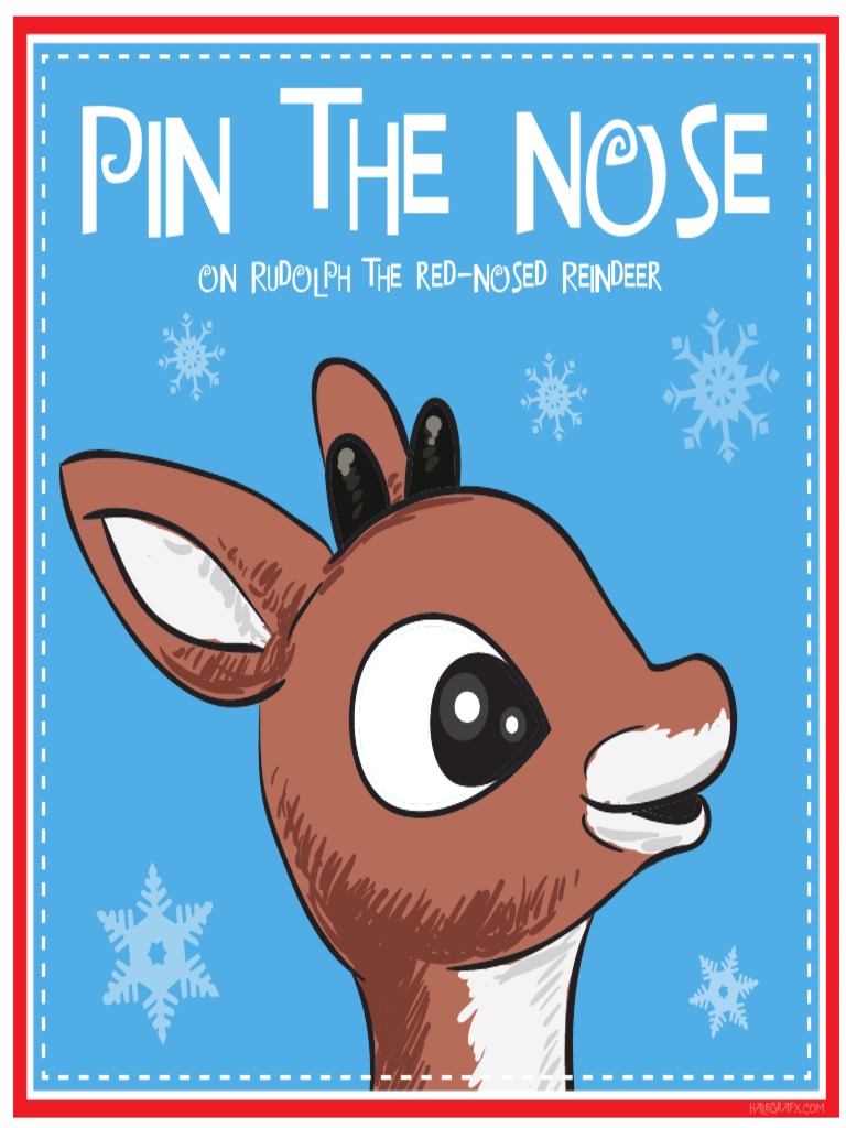 Rudolph Pin The Nose Background | PDF