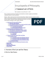 Theories of The Common Law of Torts (Stanford Encyclopedia of Philosophy)