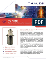 Water-Cooled Triode For Industrial RF Heating