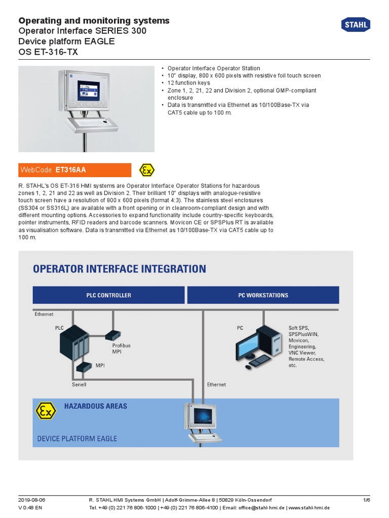 ET-316 Operator Interface Overview | PDF | Touchscreen | Usb