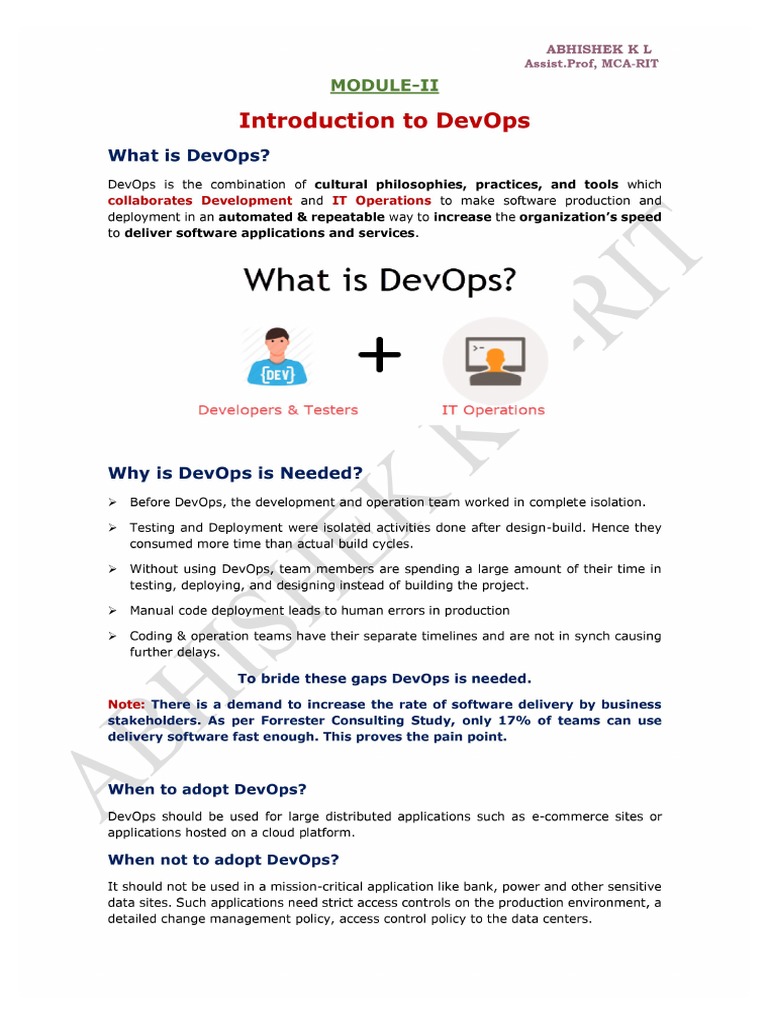 Introduction To DevOps | PDF