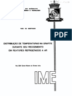 Distribuição de Temperaturas Na Grafite Durante Seu Recozimento em Reatores Refrigerados A Ar