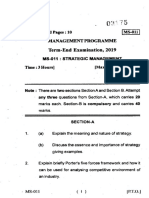 Term-End Examination, 2019: Programme
