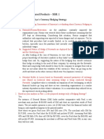 Derivatives & Structured Products - SBR 1: Case: Rethinking Saizeriya's Currency Hedging Strategy